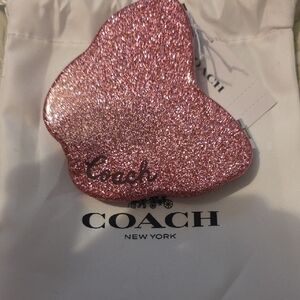 Coach Sparkling Pink Blush Compact Mirror